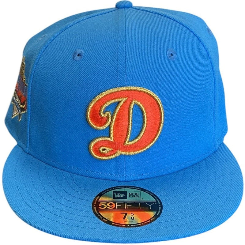 Detroit Tigers Blue Cooperstown New Era 59FIFTY fitted hat - front view