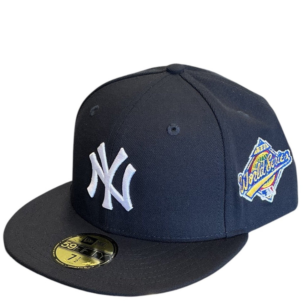 New York Yankees Navy 1996 World Series New Era 59FIFTY fitted hat - side view