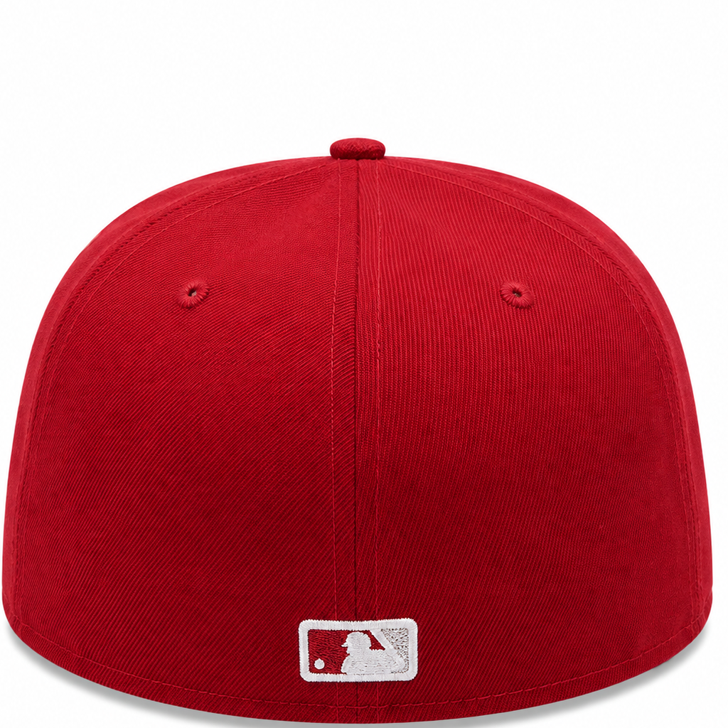 San Diego Padres burgundy New Era 59FIFTY fitted hat - detail view