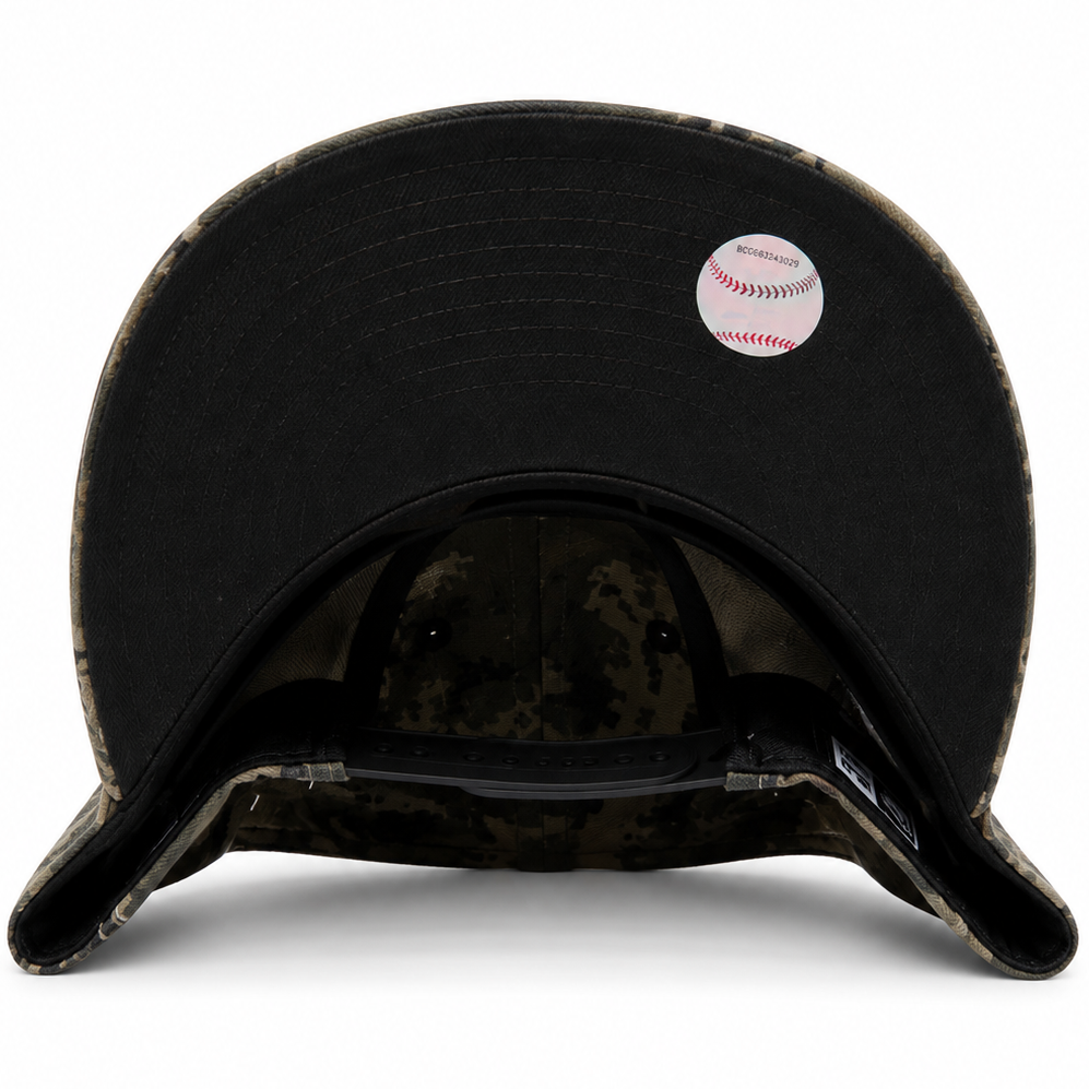 San Francisco Giants olive digital camo New Era 9FORTY A-Frame adjustable hat - side view
