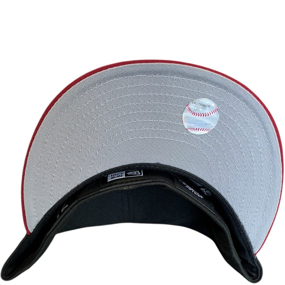 Baltimore Orioles Black & Red New Era 59FIFTY fitted hat - front view