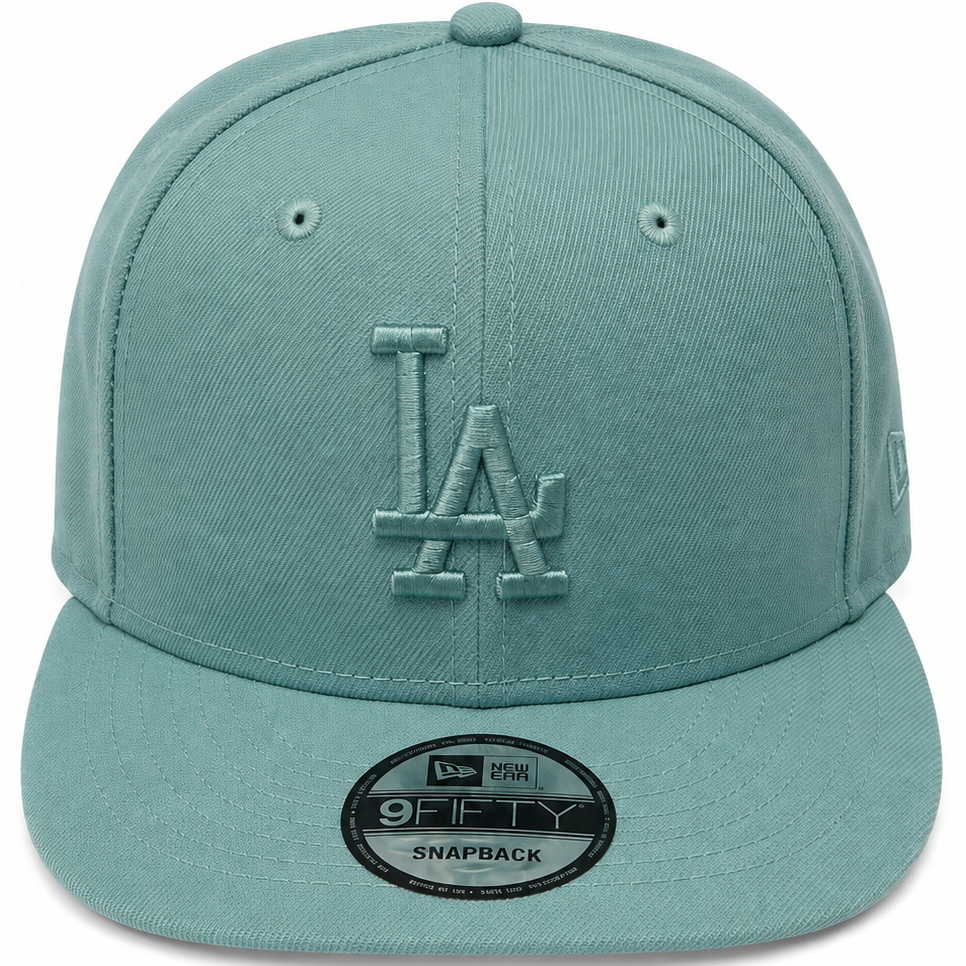 New Era Los Angeles Dodgers tonal teal 9FIFTY snapback hat - front view