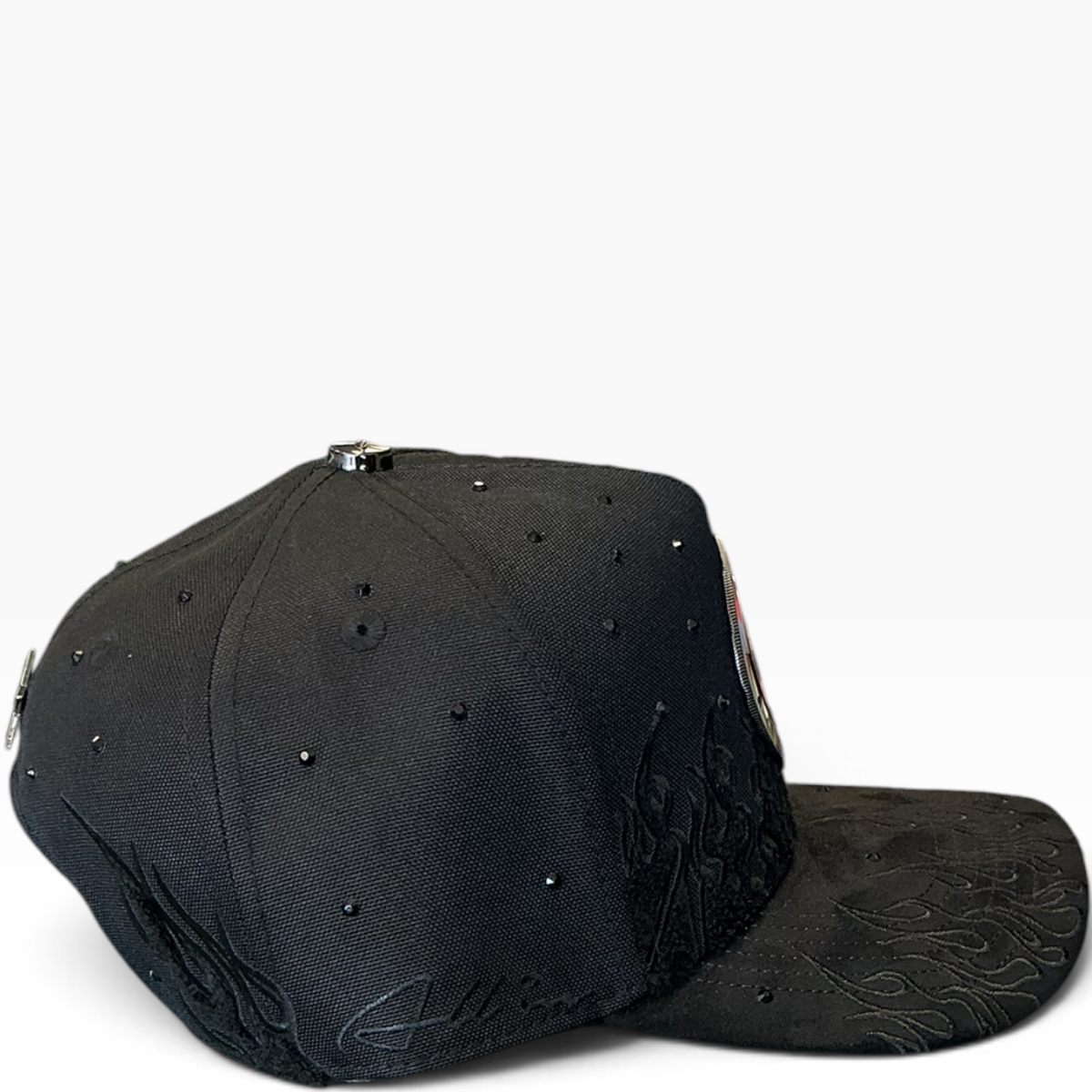 All In poker chip snapback - alternate angle