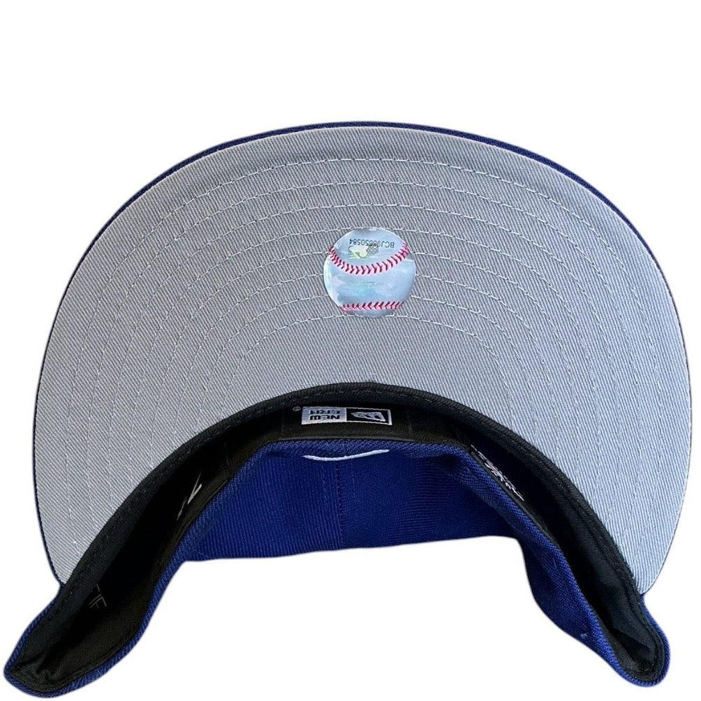 Los Angeles Dodgers royal blue New Era 59FIFTY fitted hat - front view