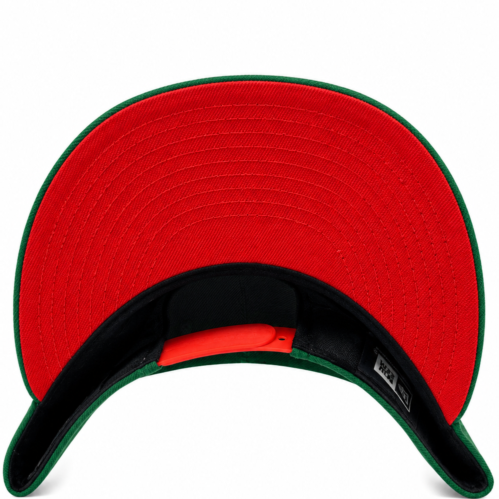 New York Mets 25th Anniversary green New Era 9FIFTY snapback hat - front view