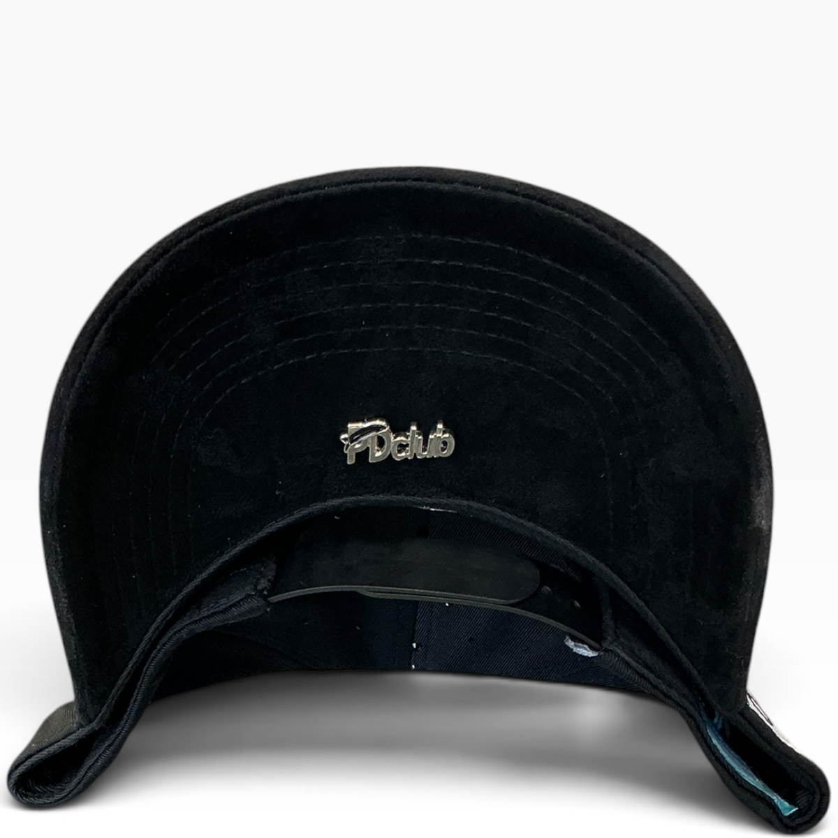 Black Problematic 8-ball suede brim graphic hat - front view