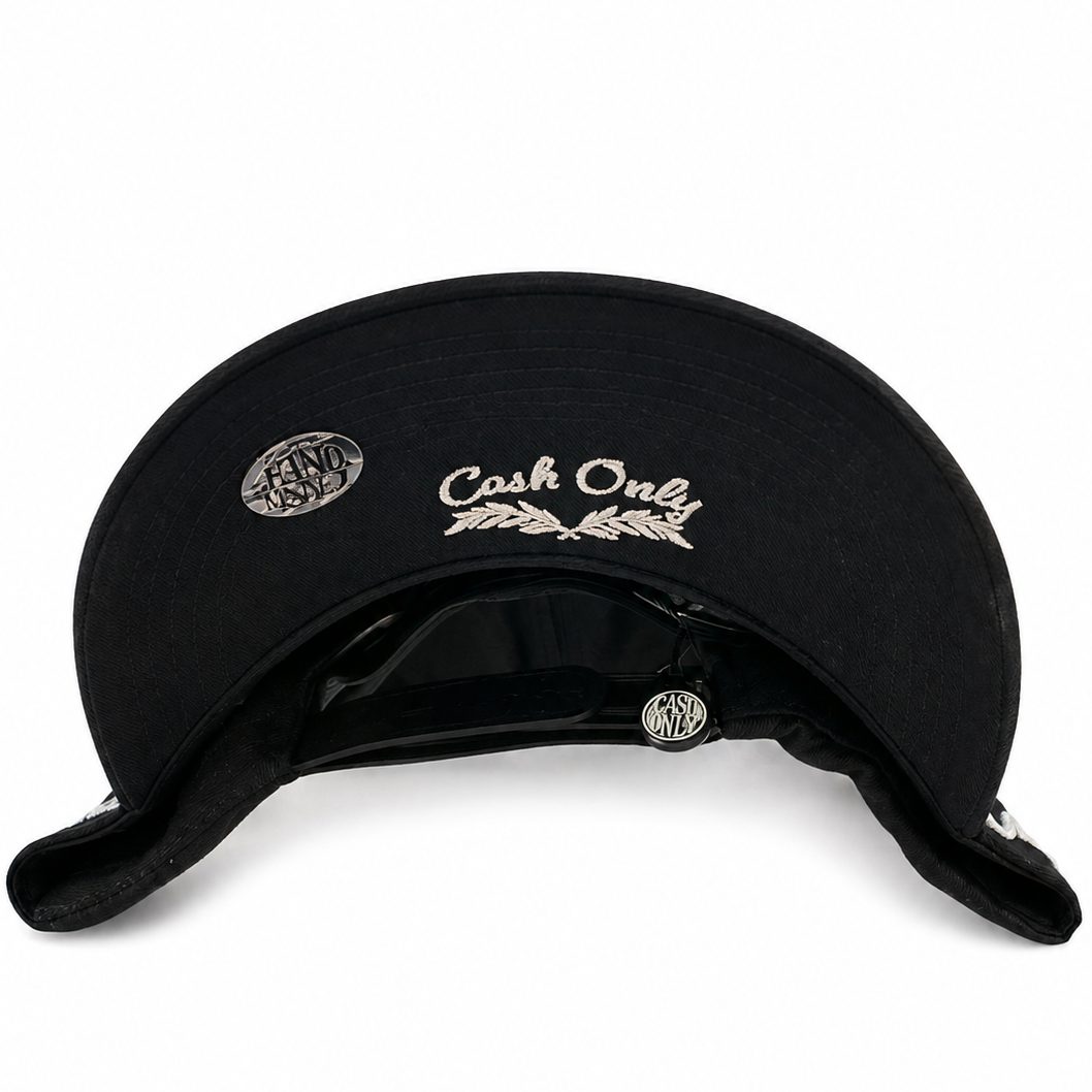 Cash Only bird cap with dove embroidery - side view