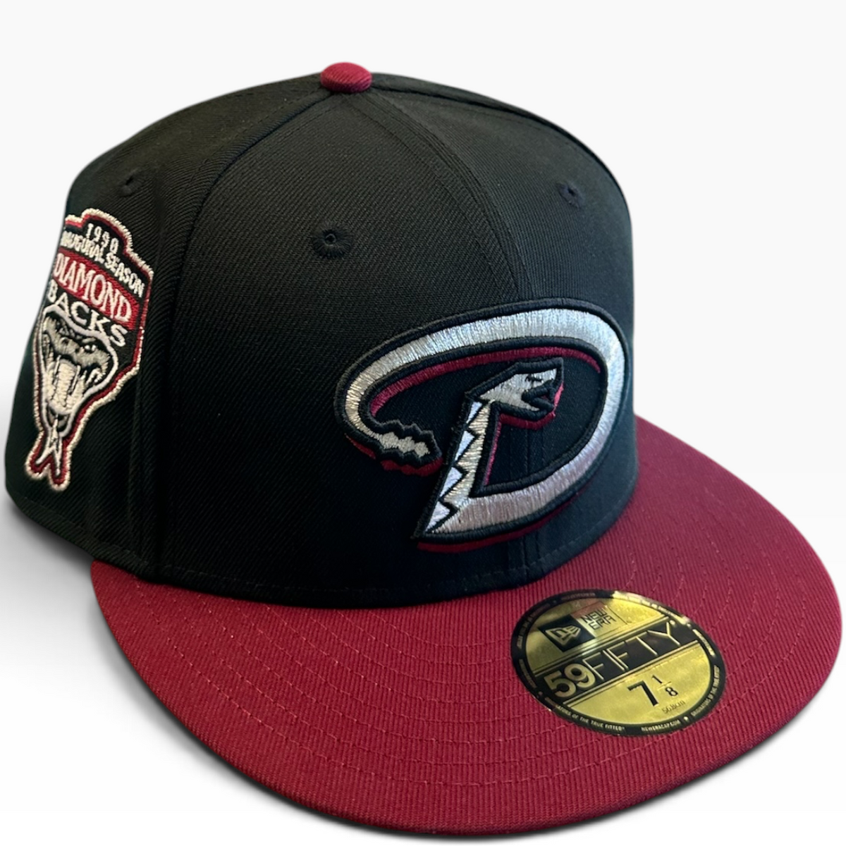 Arizona Diamondbacks Black/Red New Era 59FIFTY fitted hat - front view