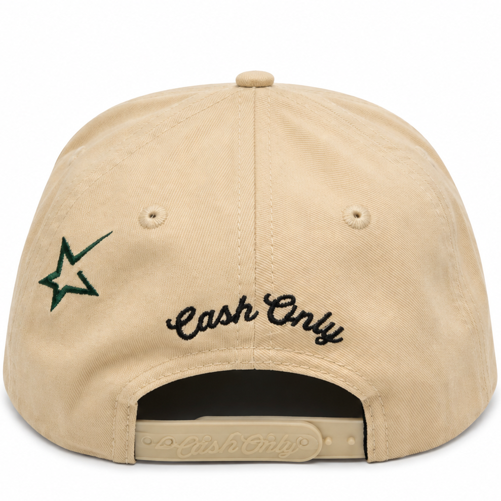 Cash Only Diamond Money Man snapback with side graphics - side view