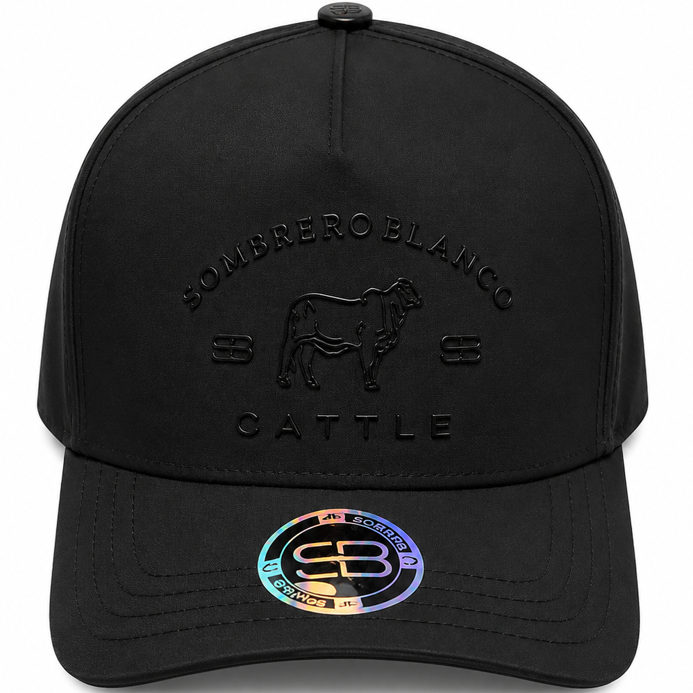 Sombrero Blanco Cattle Black Cap – front view