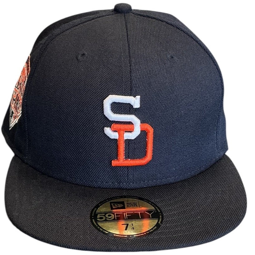 San Diego Padres Navy 1992 All-Star Game New Era 59FIFTY fitted hat - side view