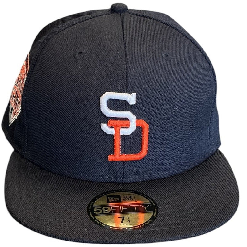 San Diego Padres Navy 1992 All-Star Game New Era 59FIFTY fitted hat - side view