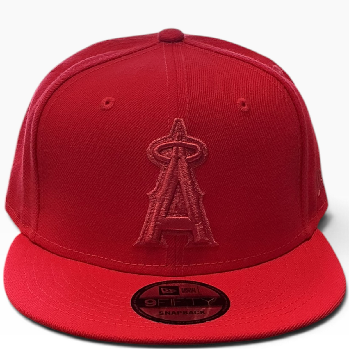 New Era Los Angeles Angels red tonal 9FIFTY snapback hat - front view