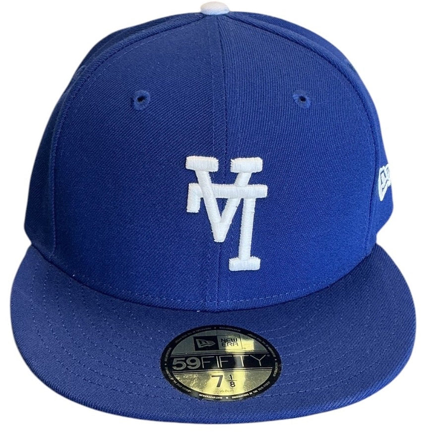 Los Angeles Dodgers Royal Blue & White New Era 59FIFTY fitted hat - side view