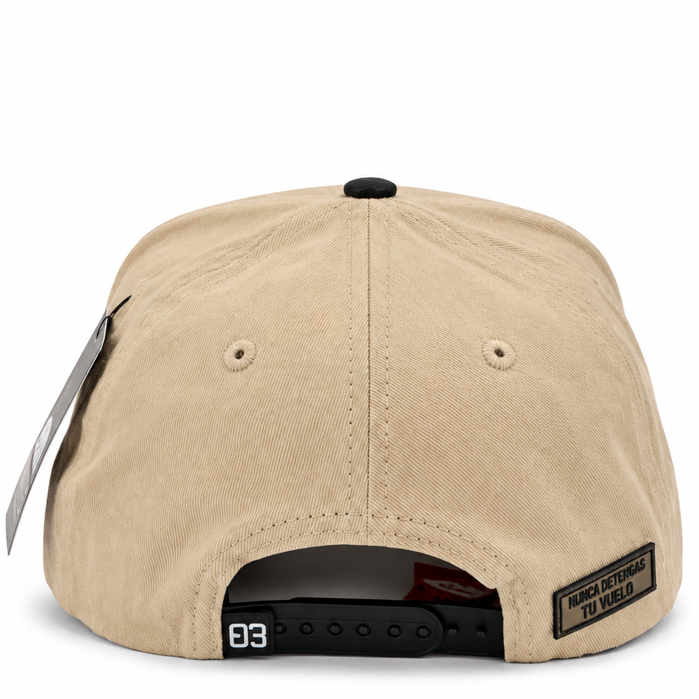 Chalino two-tone snapback with underbrim artwork - detail view