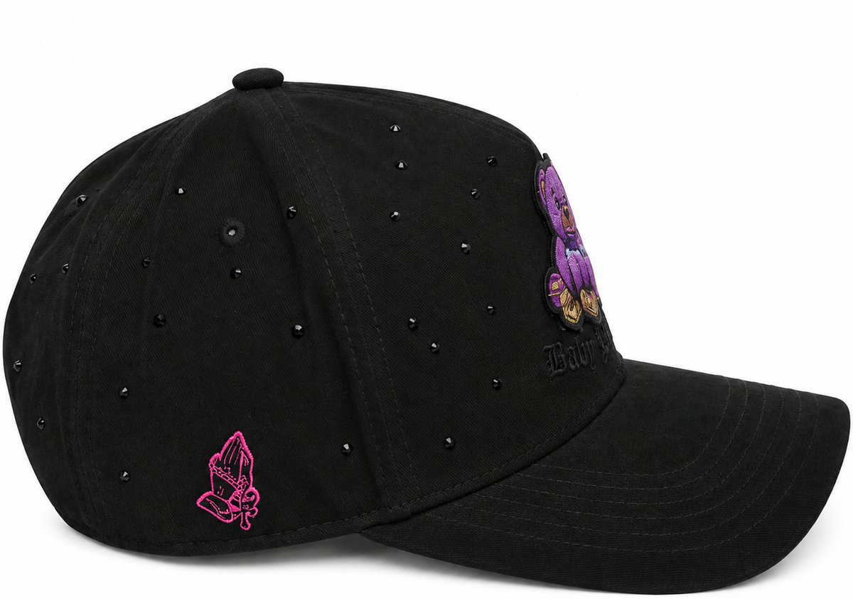 Cash Only Money Bear cap - alternate angle
