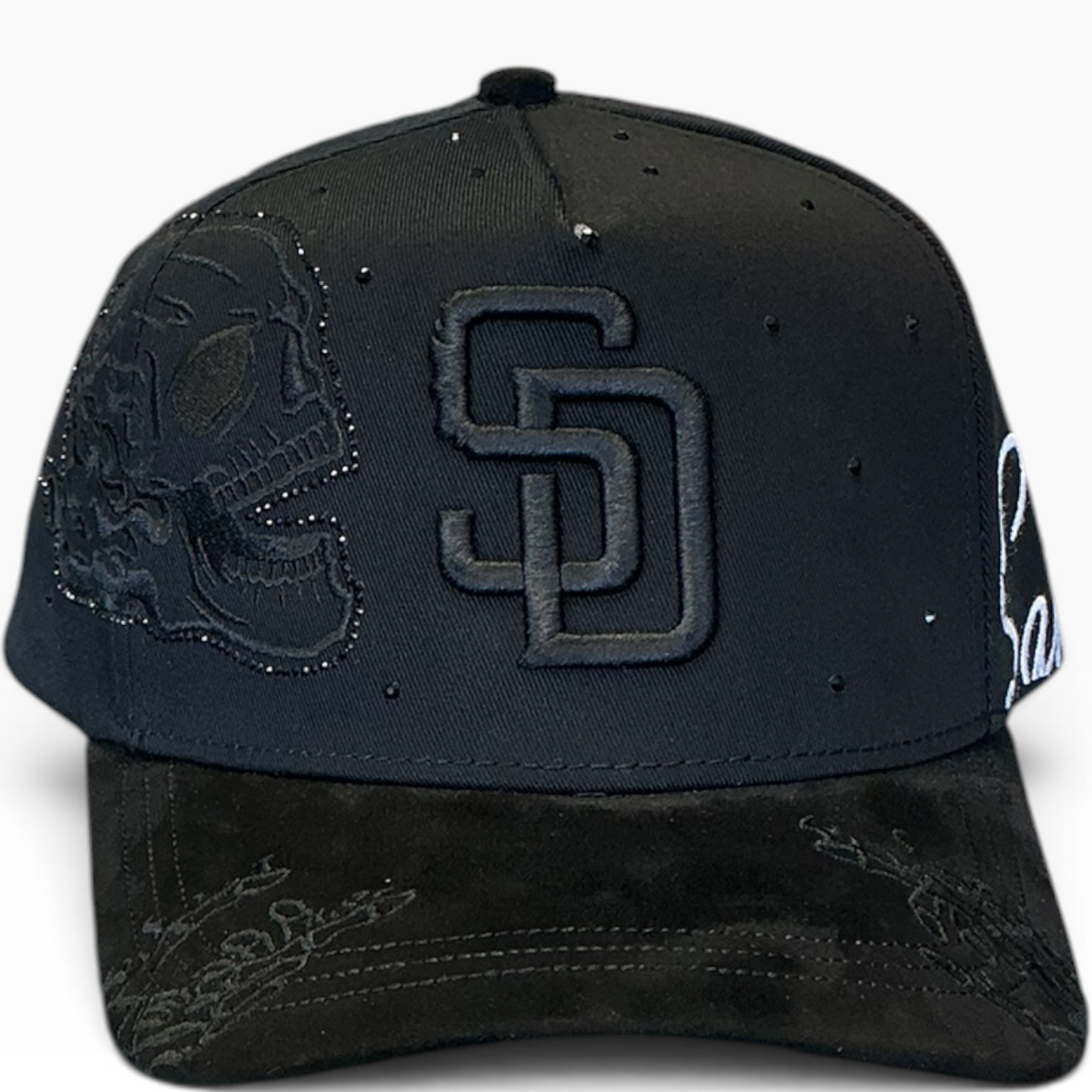 SD Padres skull snapback - detail view