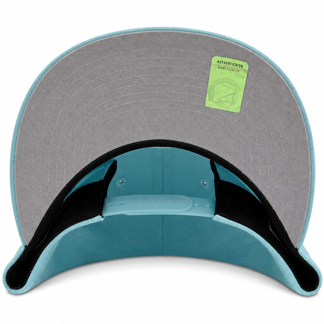 St. Louis Cardinals 2006 World Series light blue New Era 9FORTY A-Frame adjustable hat - back view