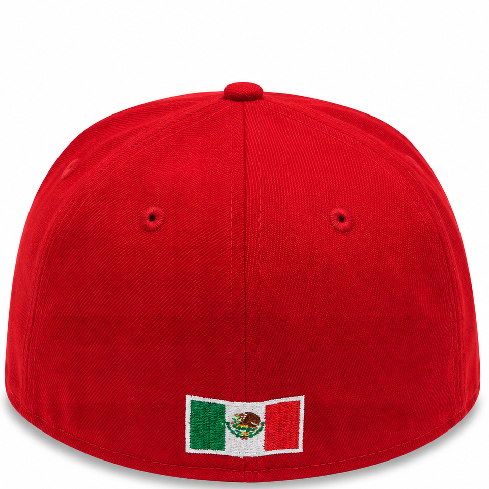 Mexico Red New Era 59FIFTY fitted hat - front view