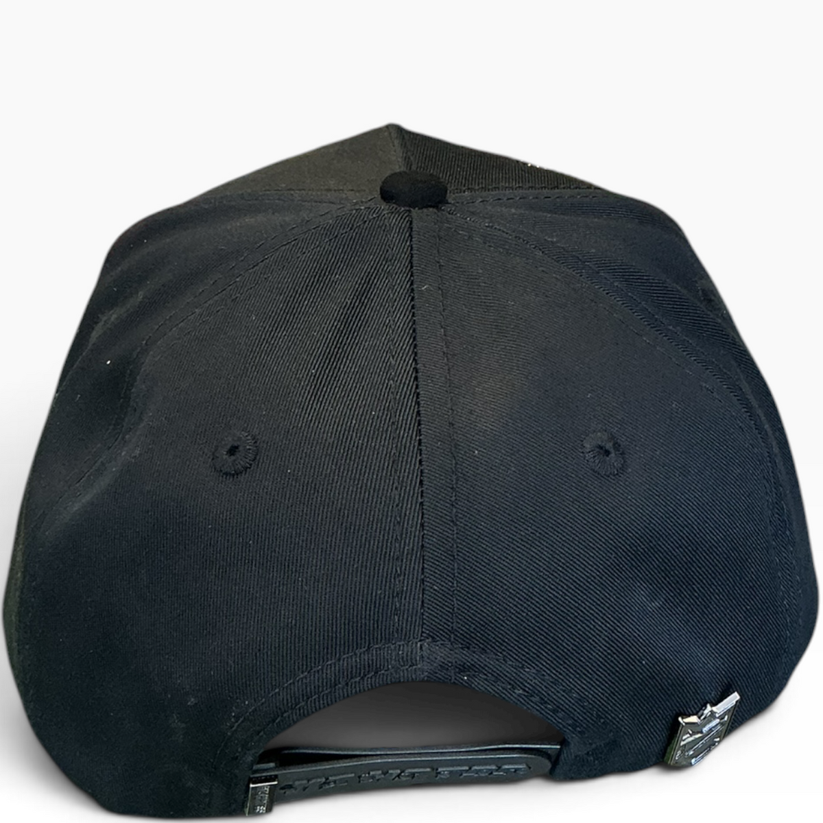 SD cloud suede snapback with rhinestone accents - side view