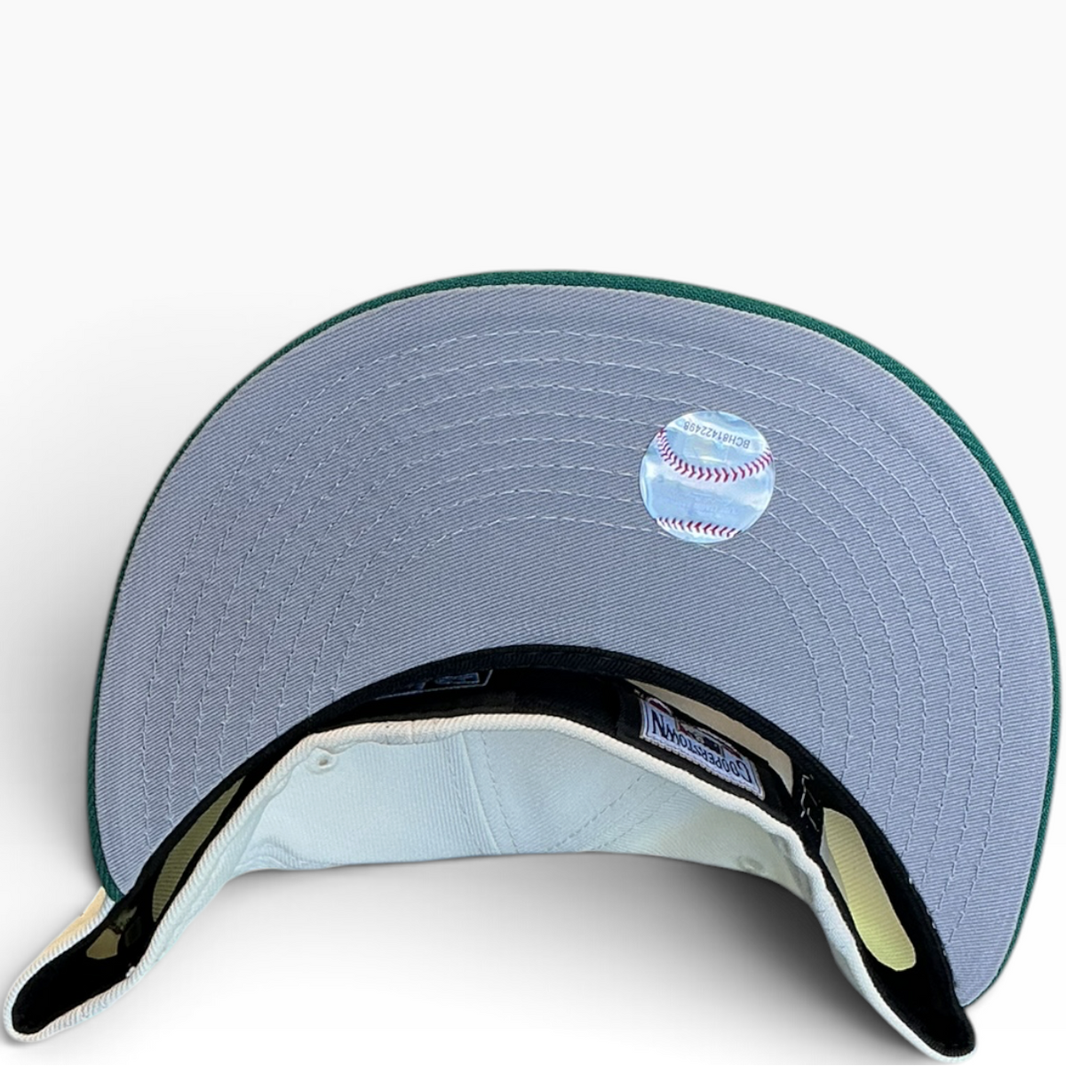 Arizona Diamondbacks Cream & Green New Era 59FIFTY fitted hat - back view