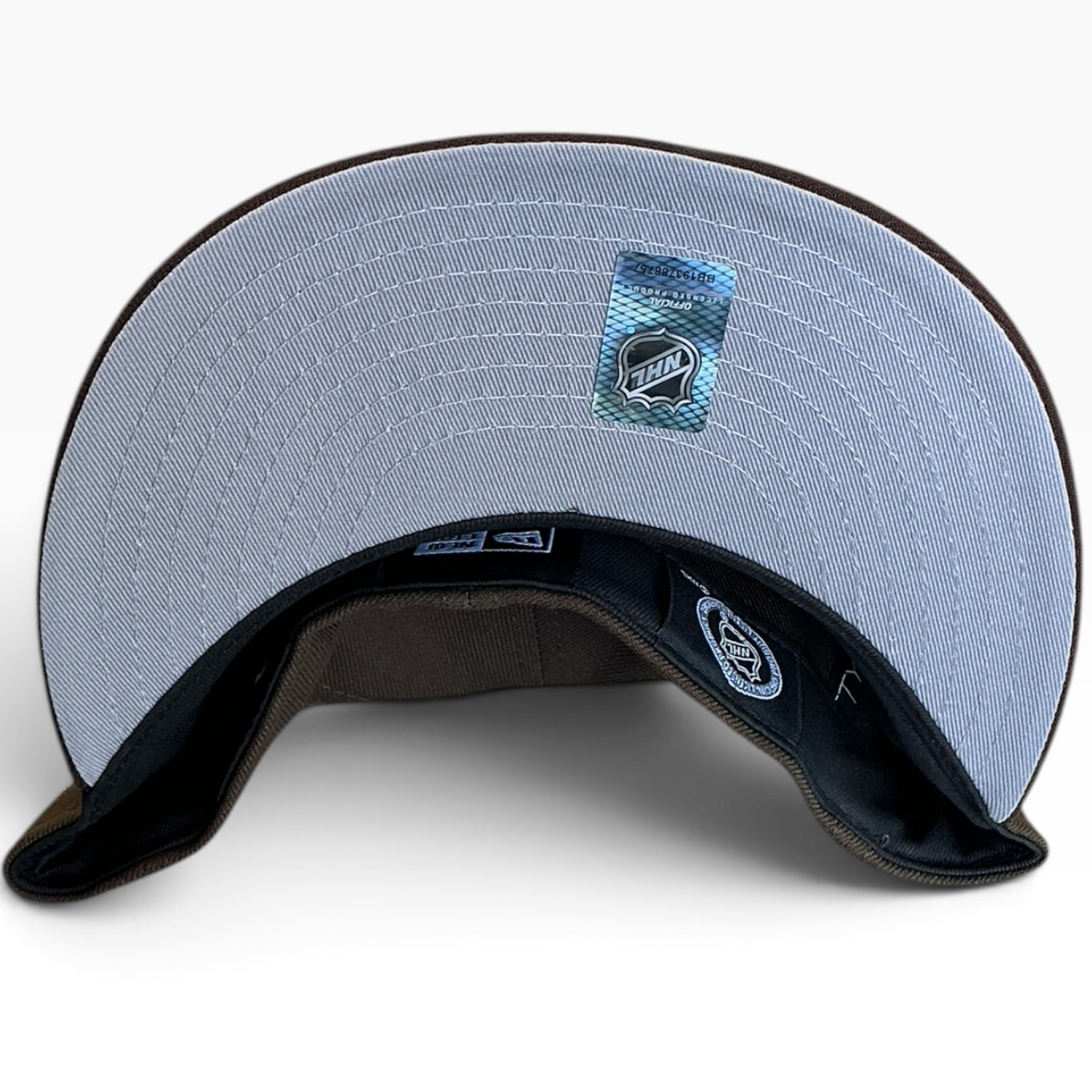 Anaheim Ducks Brown New Era 59FIFTY fitted hat - front view
