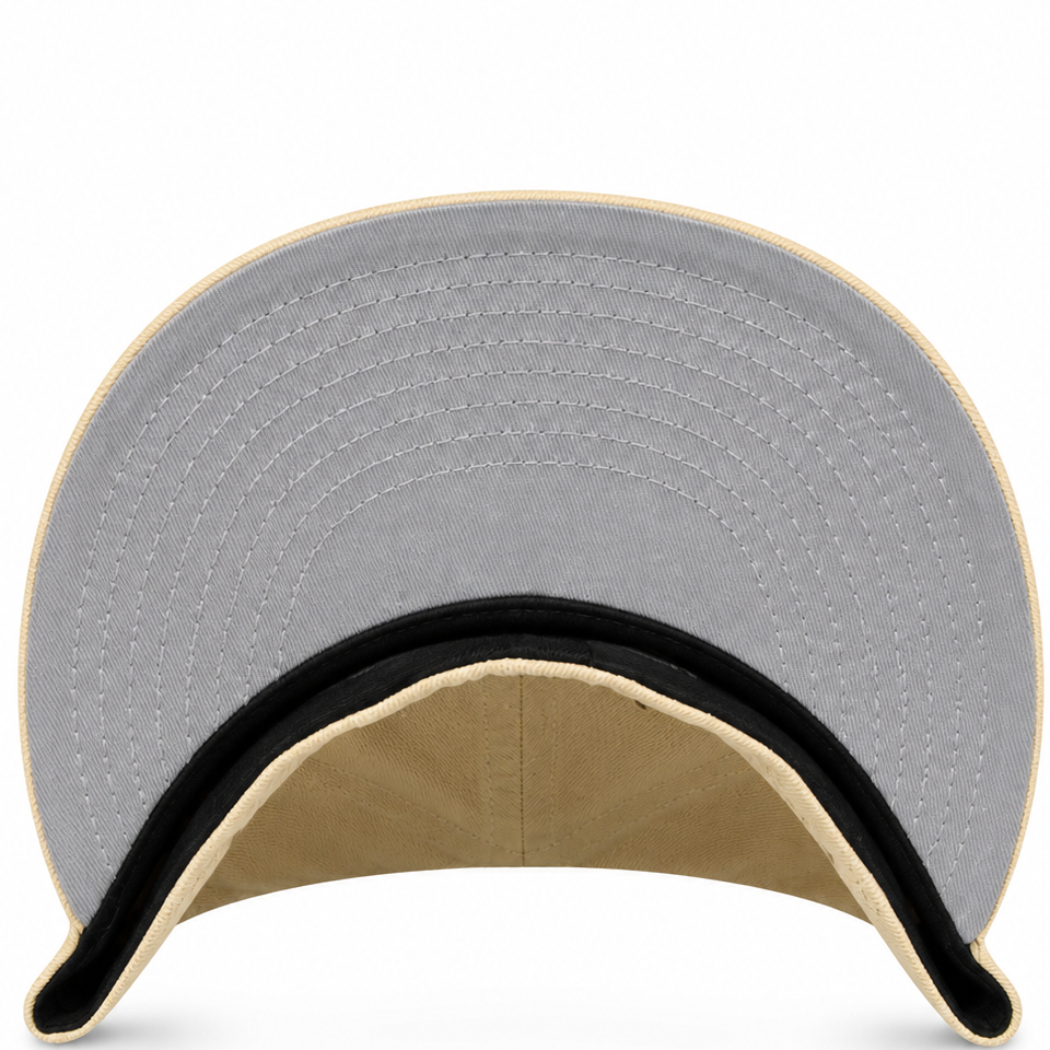 Las Vegas Raiders tan New Era 59FIFTY fitted hat - detail view