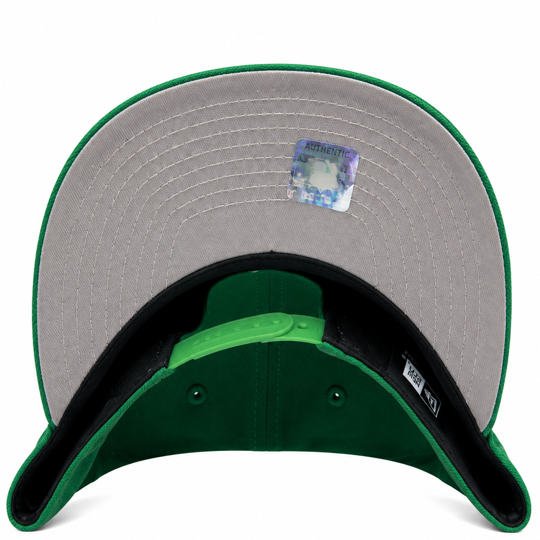 Philadelphia Eagles green mascot New Era 9FIFTY snapback hat - front view
