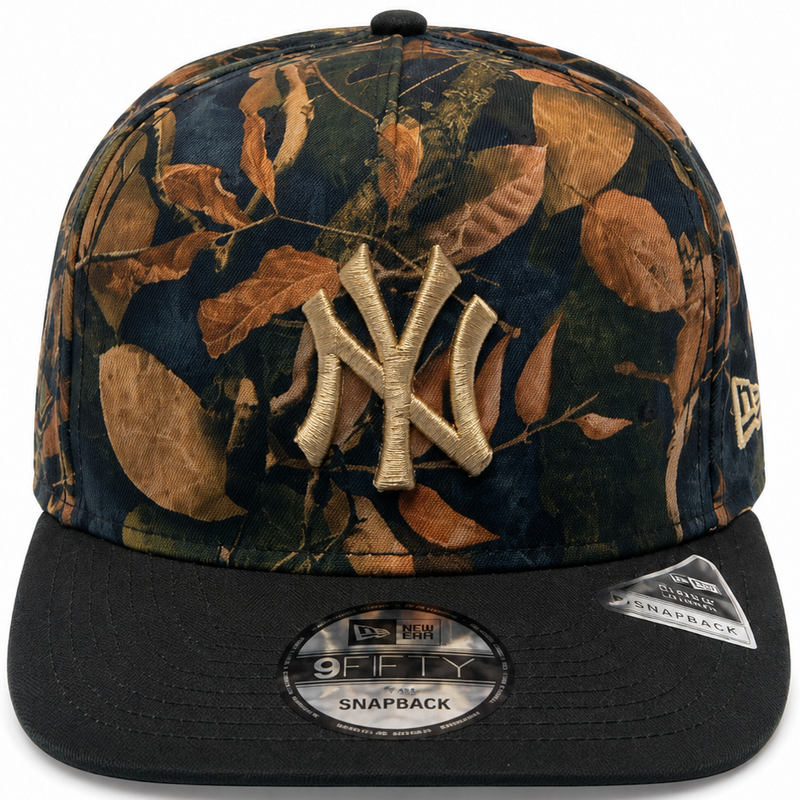 New York Yankees leaf camo New Era 9FIFTY A-Frame snapback hat - side view