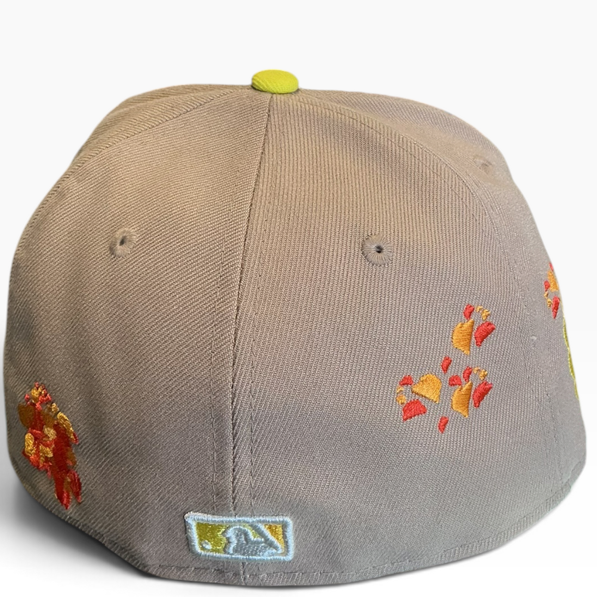San Diego Padres cream, taupe and yellow Taco Embroidery New Era 59FIFTY fitted hat - front view