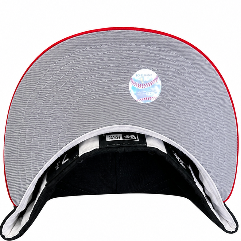 Washington Nationals Navy & Red New Era 59FIFTY fitted hat - front view