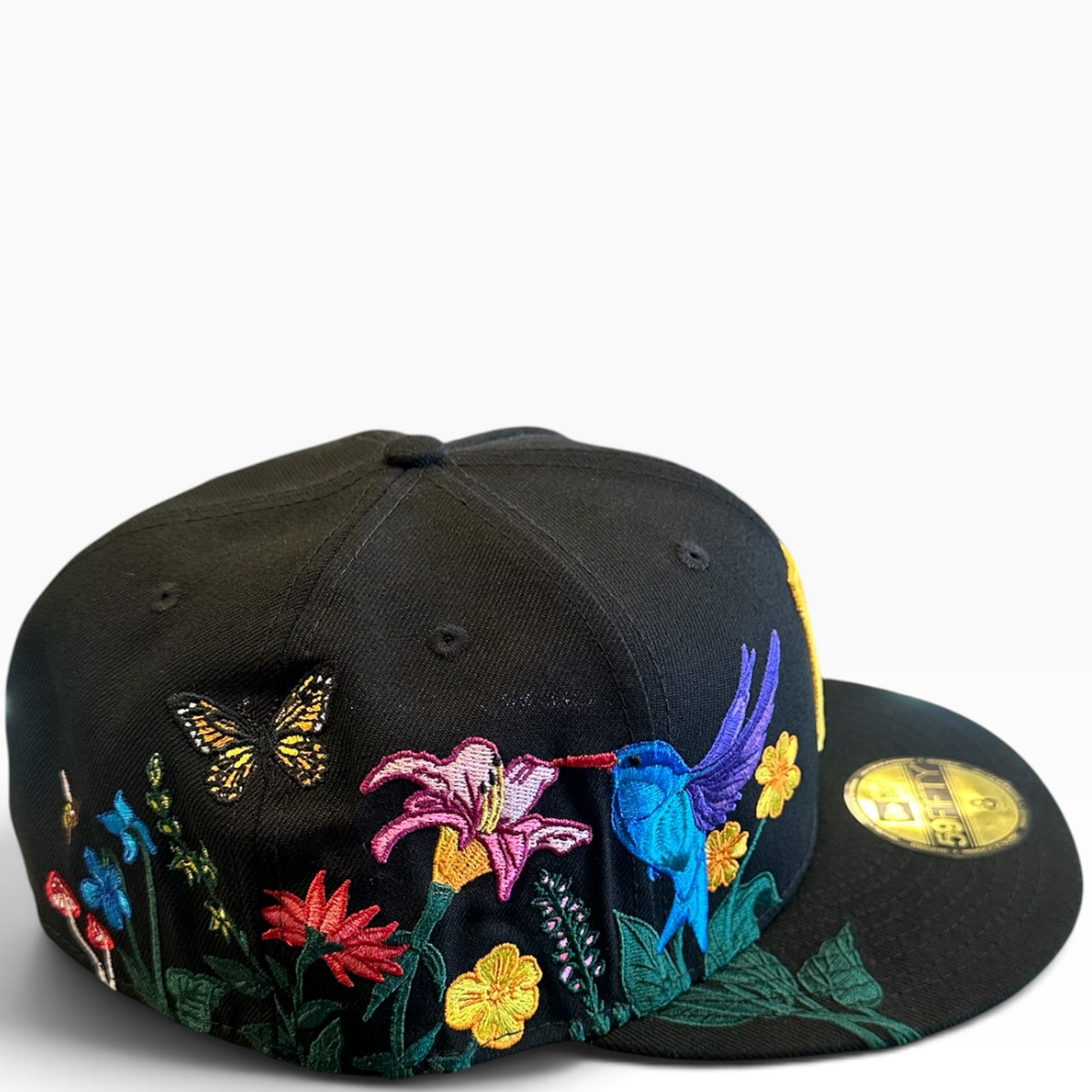 Pittsburgh Pirates Black/Yellow New Era 59FIFTY fitted hat - front view