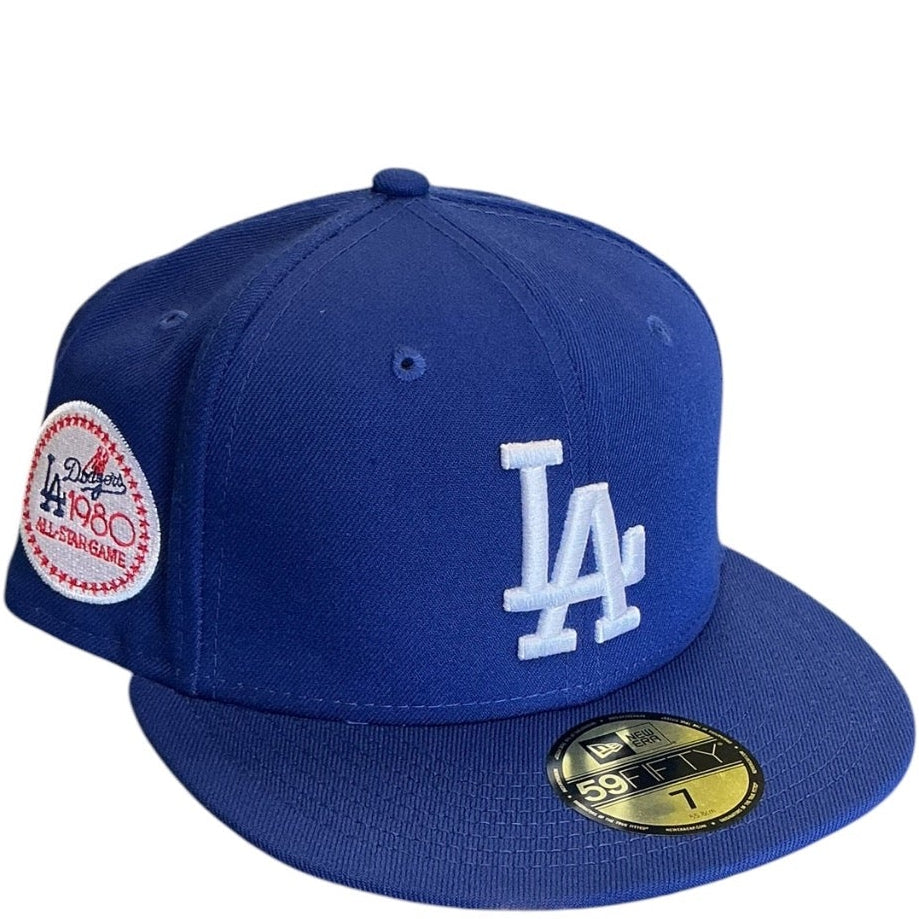 Los Angeles Dodgers Royal Blue 1980 All-Star Game New Era 59FIFTY fitted hat - back view