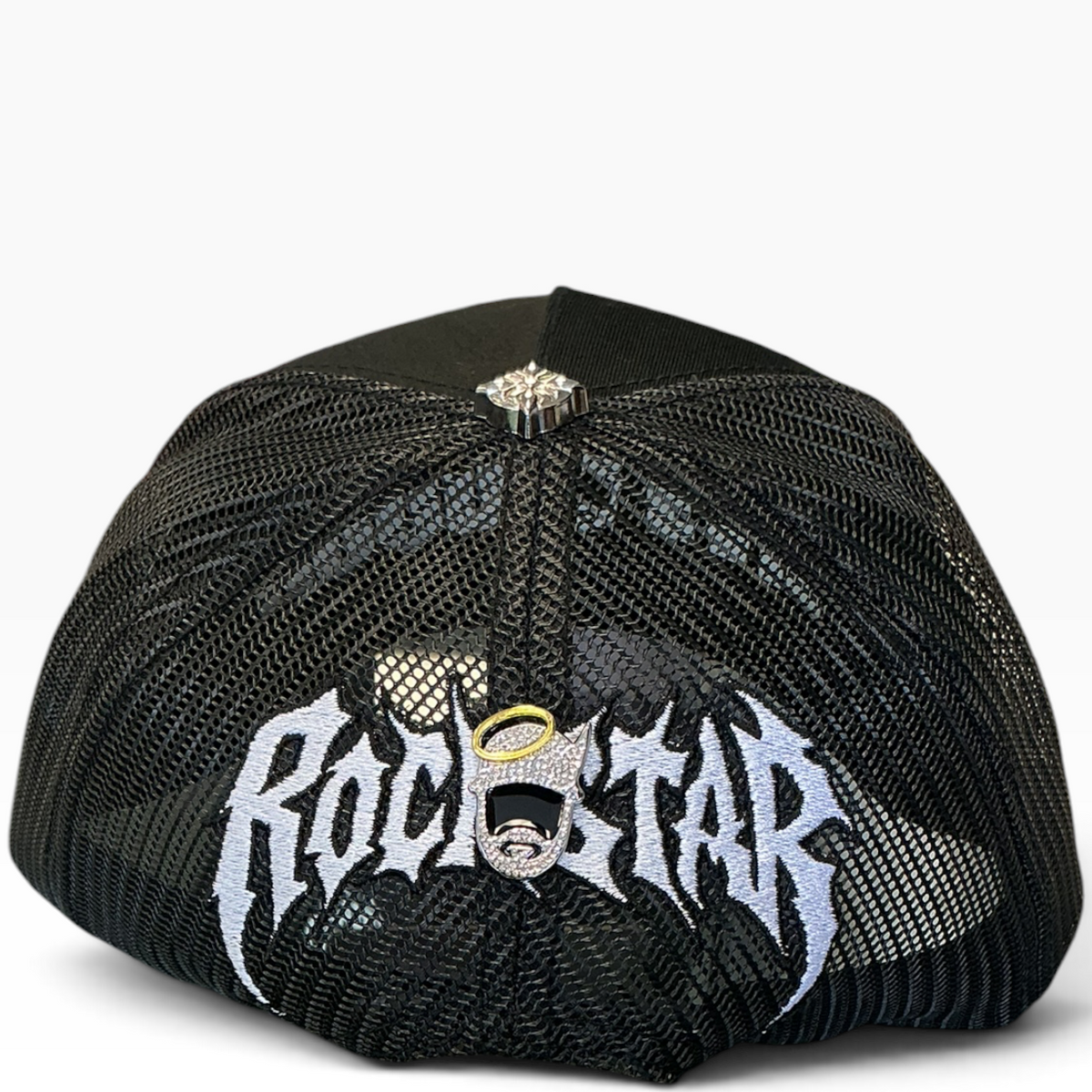 Barbas rock star trucker hat with mesh panels - side view