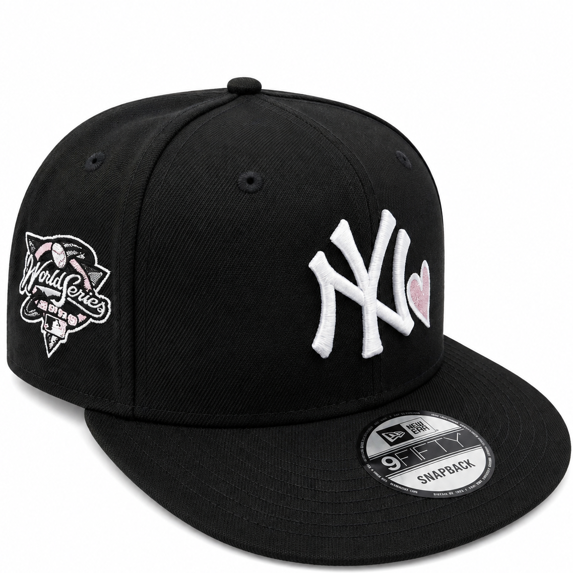 Yankees Heart black A-Frame snapback with side patch - alternate view