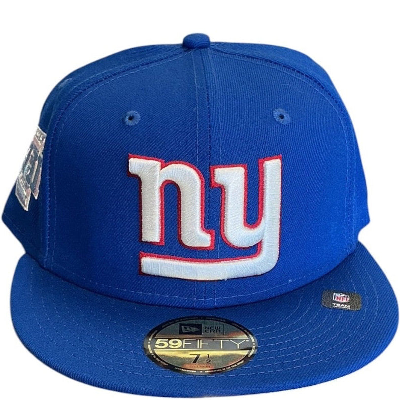 New York Giants royal blue Super Bowl XLII New Era 59FIFTY fitted hat - front view