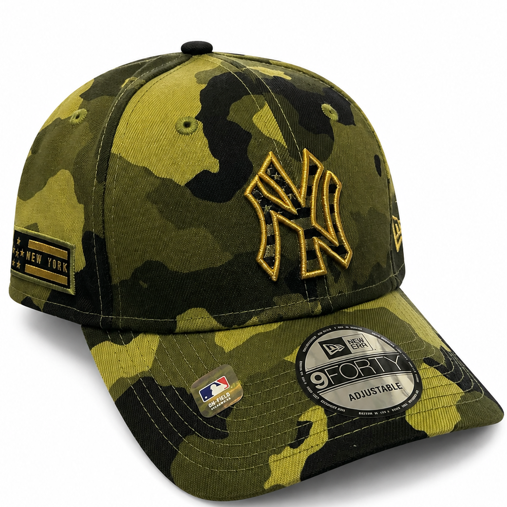 Yankees green camo 9FORTY hat - alternate view
