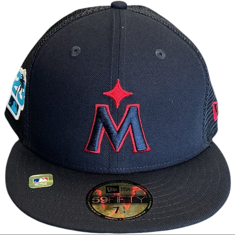 MLB All-Star 2023 navy and red New Era 59FIFTY fitted hat - side view
