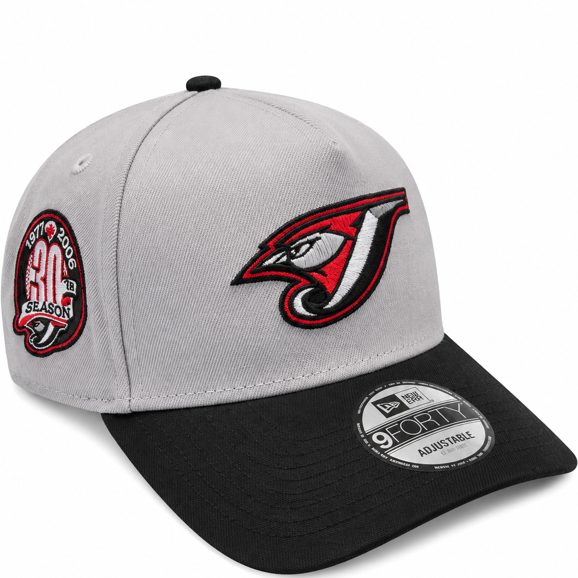 Blue Jays gray and black A-Frame hat - alternate view