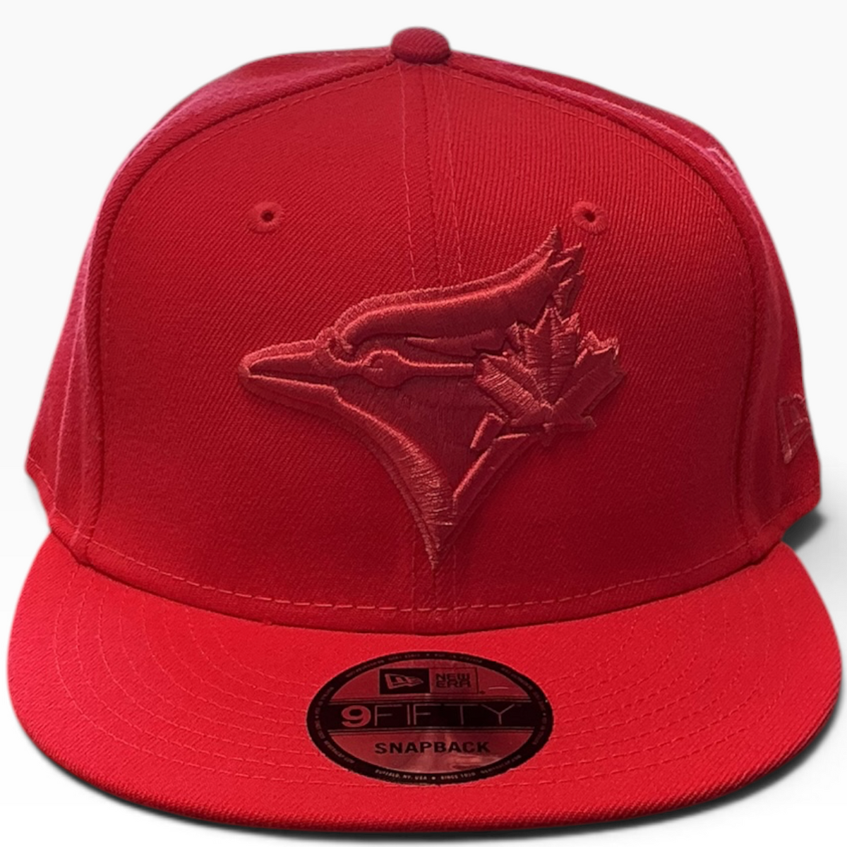 New Era Toronto Blue Jays red tonal 9FIFTY snapback hat - front view