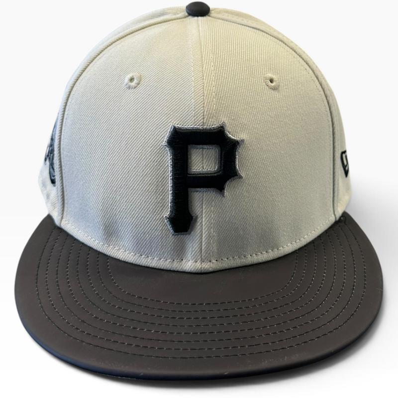 Pittsburgh Pirates cream and dark brown World Series New Era snapback hat - back view