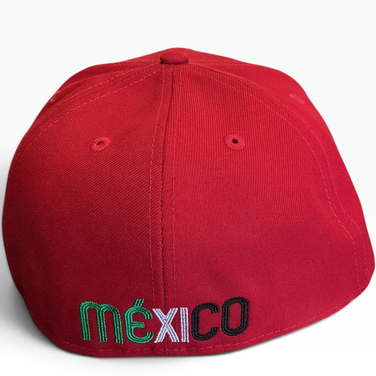 Mexico red Skull Headdress New Era 59FIFTY fitted hat - front view