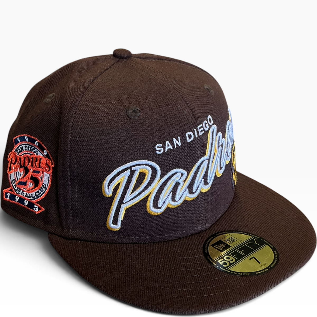 San Diego Padres Brown New Era 59FIFTY fitted hat - front view