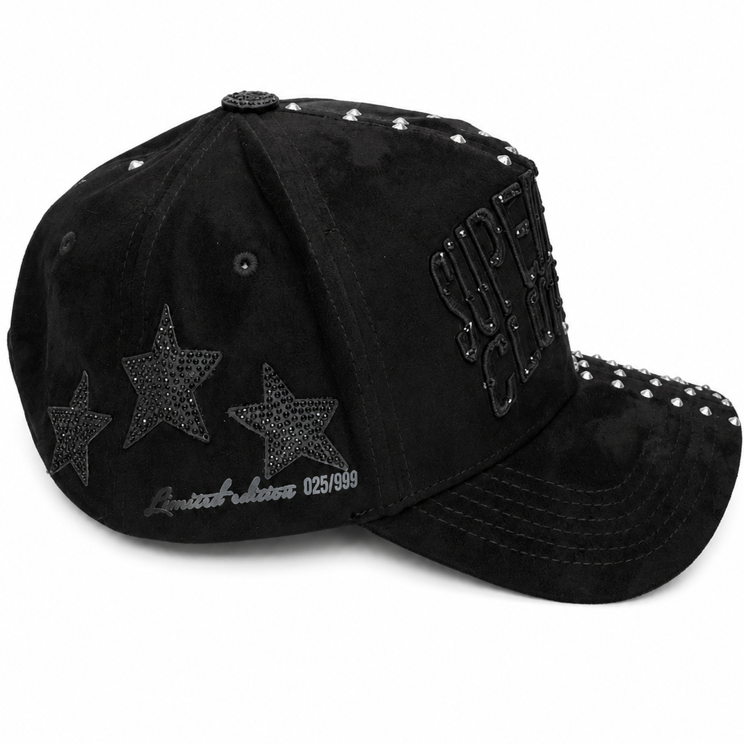 Super Star rhinestone hat - back view
