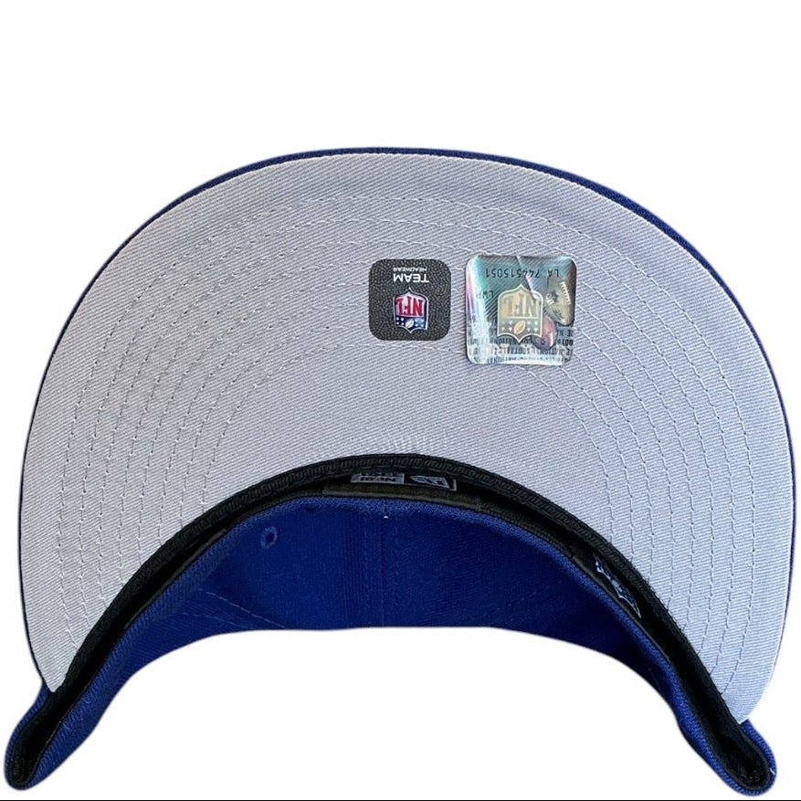 Las Vegas Raiders Royal Blue New Era 59FIFTY fitted hat - front view