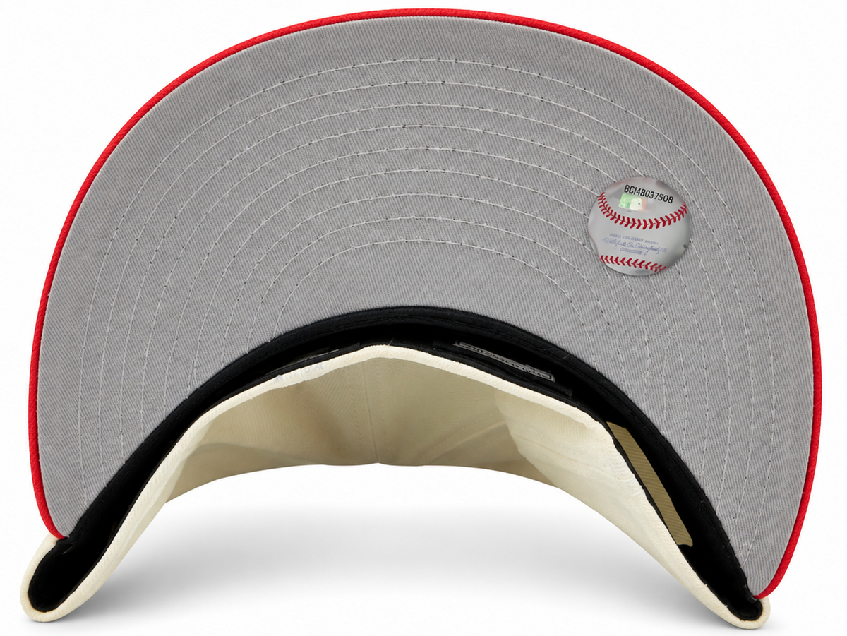 Houston Colt .45s Cream / Red New Era 59FIFTY fitted hat - back view