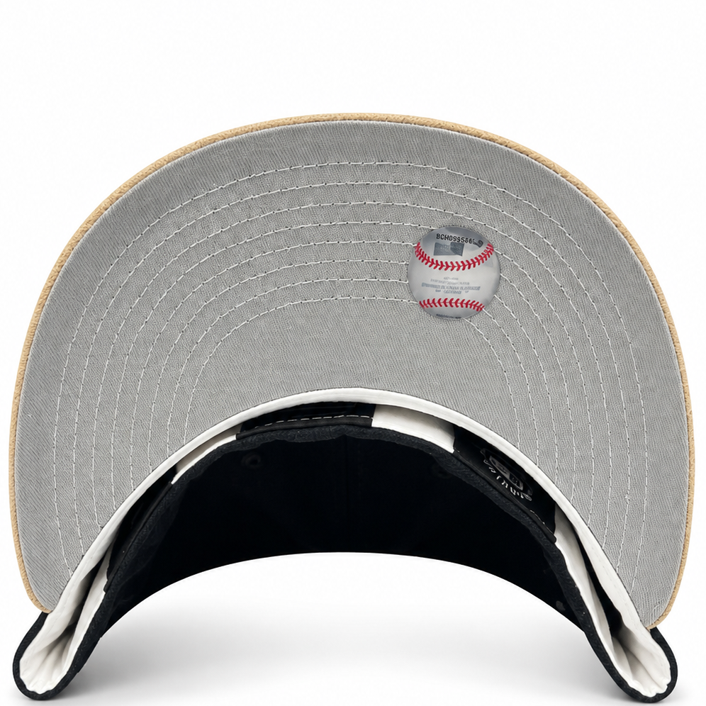 Houston Astros Navy / Tan New Era 59FIFTY fitted hat - side view