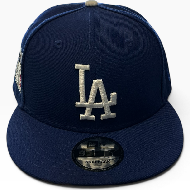 New Era Los Angeles Dodgers Korean Heritage navy 9FIFTY snapback hat - front view