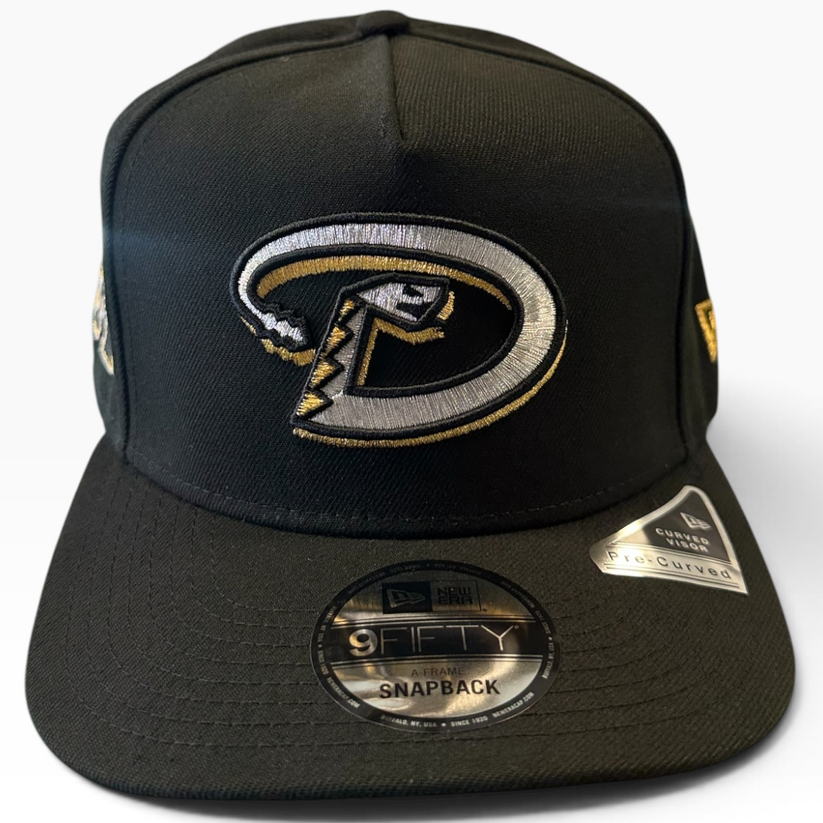 Arizona Diamondbacks Black New Era 9FIFTY A-Frame snapback hat - side view