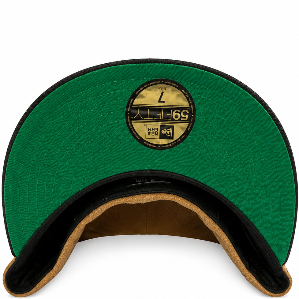 Mexico Brown / Black New Era 59FIFTY fitted hat - detail view